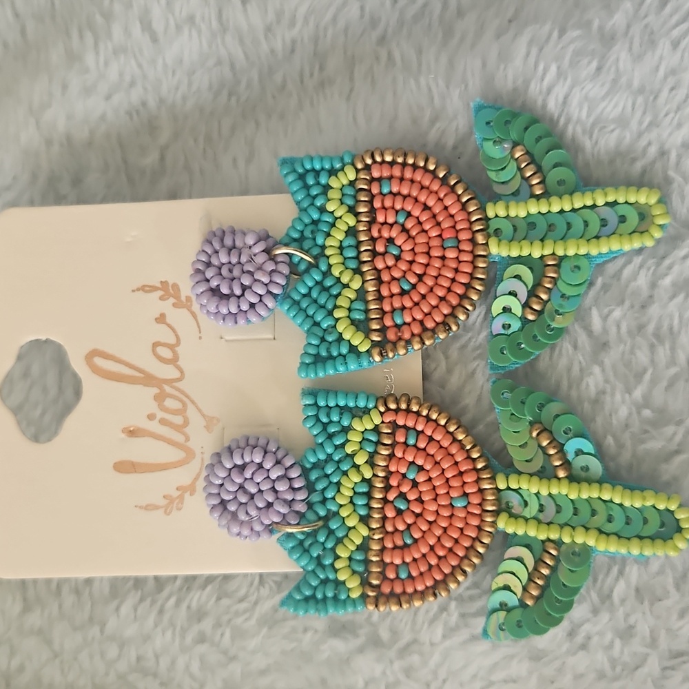 Multicolor Beaded Earrings